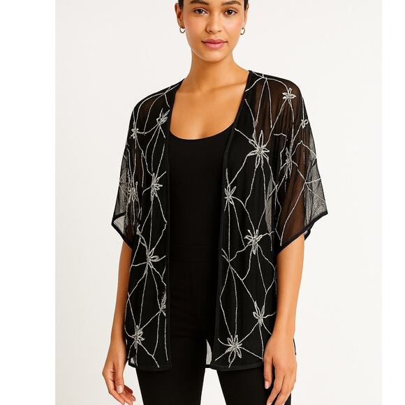 Gryphon New York Beaded Silk Jacket - Picture 1 of 8